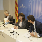 La roda de premsa de la consellera Jordà ha tingut lloc a la seu del departament d'Agricultura a Lleida.