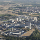 Imagen aérea de uno de los polígonos industriales de Lleida.