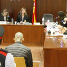 Vista de l’acusat en el primer dia del judici que se celebra a l’Audiència de Lleida.