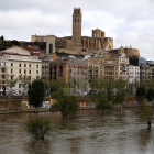 El río Segre a su paso por Lleida.