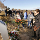 Homenatge a Marta Soria el desembre passat al monòlit en el seu record al lloc del sinistre.
