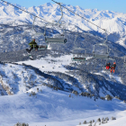 Esquiadors a Baqueira Beret, amb tota l’estació oberta.