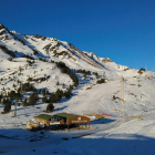Vista de la estación de esquí de Baqueira Beret. 