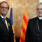 El president de la Generalitat s'ha reunit amb l'arquebisbe de La Seu d'Urgell, Joan Enric Vives