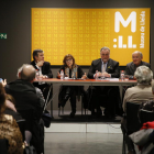 Presentació ahir del llibre al Museu de Lleida, amb presència del director general de Patrimoni.