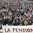 Pensionistas reclamando una subida mayor de estas prestaciones. 
