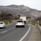 Imagen de la N-230 en Alfarràs, una de las carreteras más peligrosas de España. 