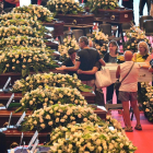 Imagen del funeral de Estado por las víctimas del derrumbe del puente, ayer en Génova.