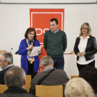 Òscar Ordeig i Mercè Perea, en una conferència a Lleida.
