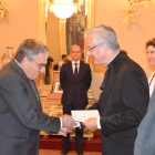 El Arzobispo de Urgell y Copríncipe de Andorra, Joan-Enric Vives y Sicilia, ha recibido este mediodía las cartas credenciales del embajador de España, Àngel Ros