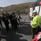 Cunillera, ayer durante la visita a las obras de la galería. 