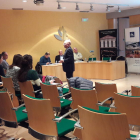 Un moment del debat que es va portar a terme a la facultat d’Agrònoms de Lleida.