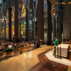 La missa solemne en memòria de les víctimes dels atemptats de Barcelona i Cambrils a la Sagrada Família.