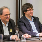 Quim Torra i Carles Puigdemont, en una reunió anterior.