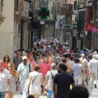 Vista de l'Eix Comercial de Lleida.