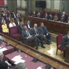 Imagen general del juicio durante el turno de palabra de Jordi Turull.