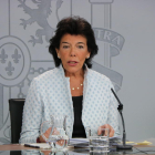 La portavoz del gobierno español en funciones, Isabel Celaá.