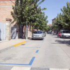 Les zones blaves d’estacionament que s’han habilitat a Guissona.