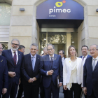 El president de la Generalitat, Quim Torra, ha inaugurat la nova seu de Pimec a Lleida.