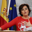 La vicepresidenta del Govern, Soraya Sáenz de Santamaría.