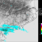 Imatge del radar de precipitació.