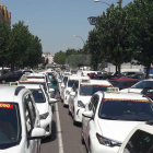 Parón de 2 horas y marcha lenta de los taxistas hoy por la huelga del sector