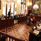 Imagen del pleno de la Diputación que se celebró ayer. 