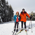 Miquel Parramon i la seua dona, el cap de setmana passat a les pistes de l’estació de Tuixent-la Vansa.