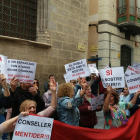 Manifestación para apoyar al alcalde de Riba-roja y el vertedero.