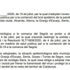 DOCUMENT | La resolució del Govern pel confinament de set municipis del Segrià