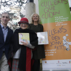 L’impulsor del llibre, Joan Torner, la il·lustradora Pilarín Bayés i la nutricionista Antonieta Barahona.