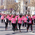 Imatge de la Cursa de la Dona de Lleida, solidària contra el càncer de mama.