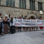 Concentració a Lleida contra les agressions sexuals.