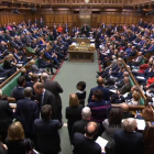 Imagen general del salón de plenos del Parlemento británico.