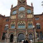 Fachada exterior del hospital Sant Pau de Barcelona, donde ingresó la víctima de la agresión. 