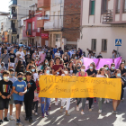 Vecinos de Rosselló se manifestaron el lunes en apoyo a la menor.  Hoy habrá concentración en Lleida.