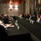 La sessió del consell d’alcaldes del Pallars Sobirà celebrada ahir a la tarda.
