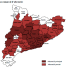 Mapa d'afectació de l'onada de calor i del risc d'incendi.