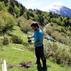 Plantación de frutales en el valle de Isil para que proporcionen alimento a los osos dentro de dos años. 