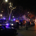 Acusen de desordres públics els detinguts a Lleida per la crema de contenidors al final de la protesta de suport a Hasel
