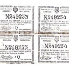 Los primeros billetes de la Lotería de Navidad, de 1812.