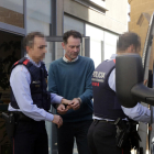 L’exlíder de Vox a Lleida José Antonio Ortiz en una compareixença al ser arrestat el març del 2019.