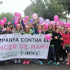 Imagen de archivo de una caminata contra el cáncer en Alcarràs. 