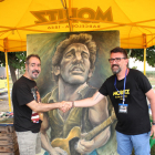 El dibuixant d’‘El Jueves’ Vizcarra va entregar un dibuix al festival.