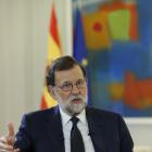Mariano Rajoy, durant l’entrevista.