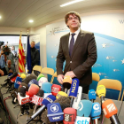 Puigdemont, en Bruselas el pasado martes.