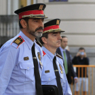 El cap dels Mossos d'Esquadra, Josep Lluís Trapero, a la seua arribada a l'Audiència Nacional.