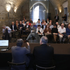 L'acte de presentació de les obres de restauració de la Seu Vella de Lleida.
