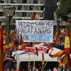 Manifestació ahir a Madrid per la unitat d’Espanya.