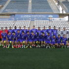 Primera foto del Lleida 2017-18 ahir al Camp d’Esports.